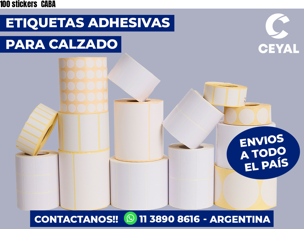 100 stickers  CABA