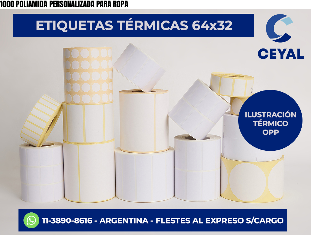 1000 POLIAMIDA PERSONALIZADA PARA ROPA