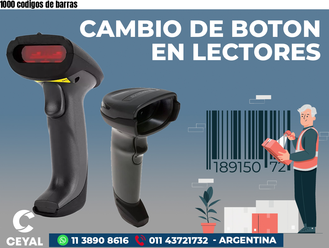 1000 codigos de barras