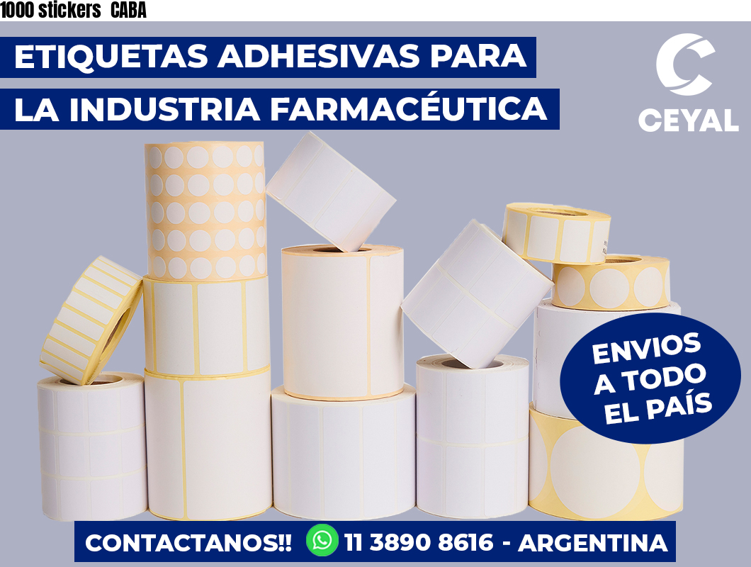 1000 stickers CABA