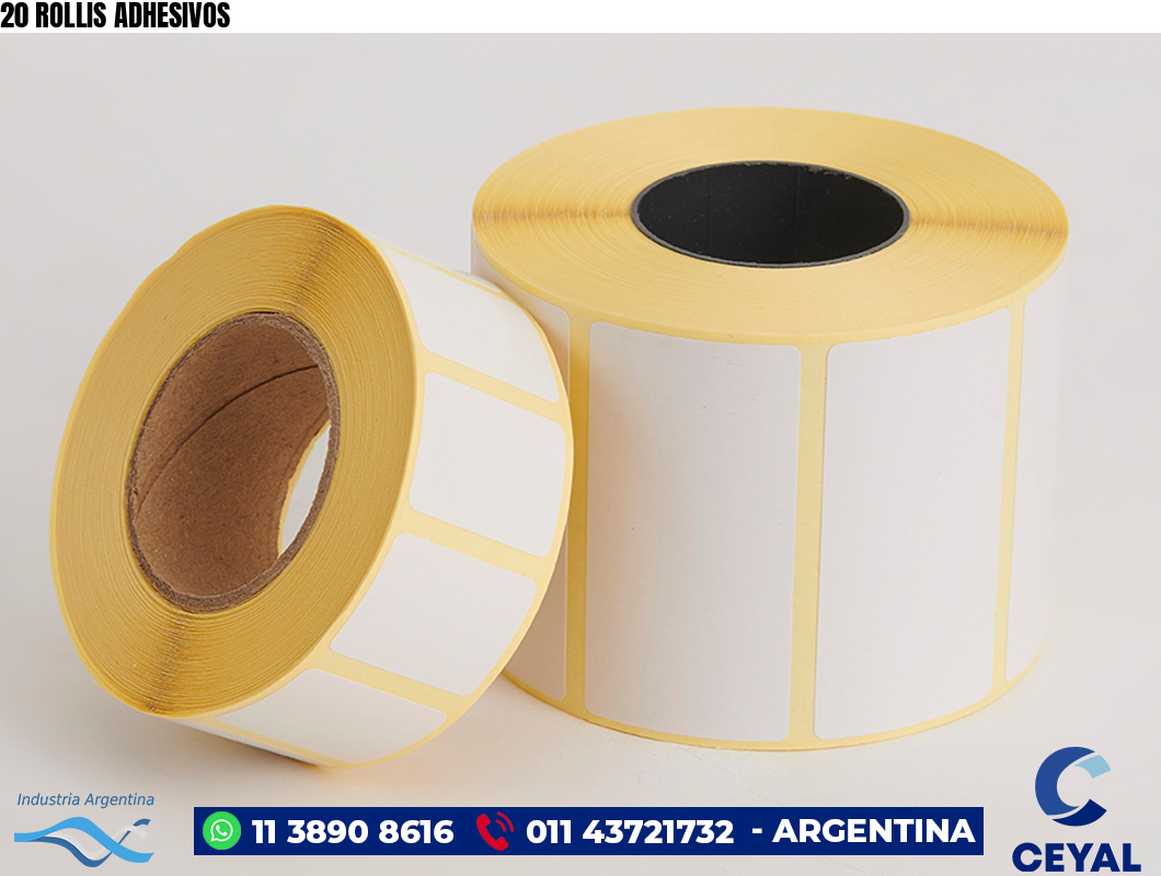 20 ROLLIS ADHESIVOS