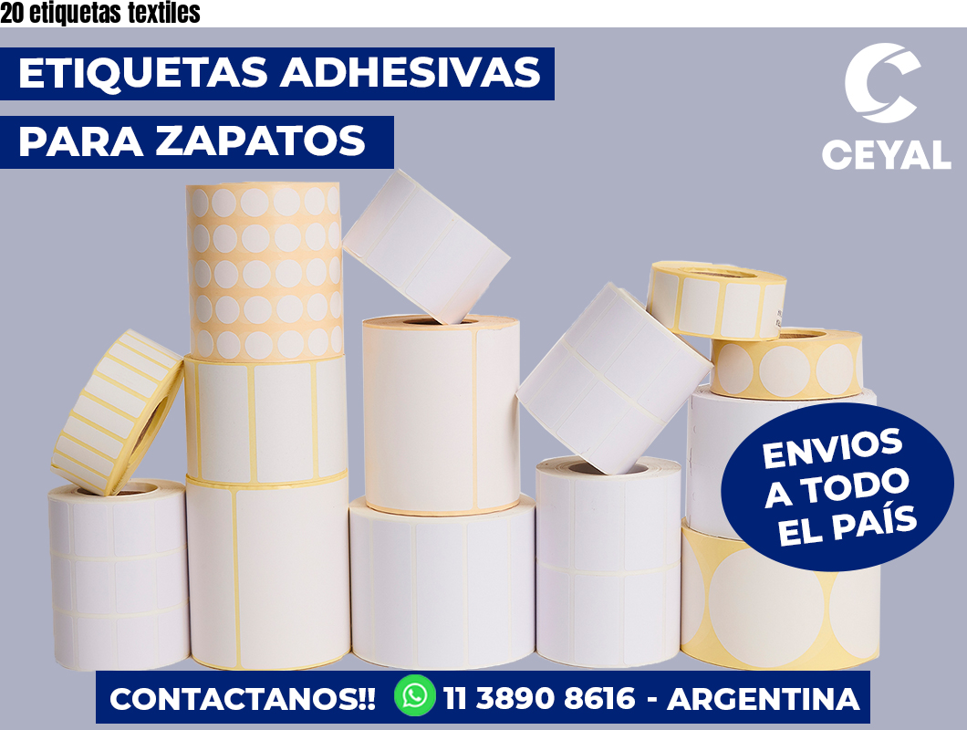 20 etiquetas textiles