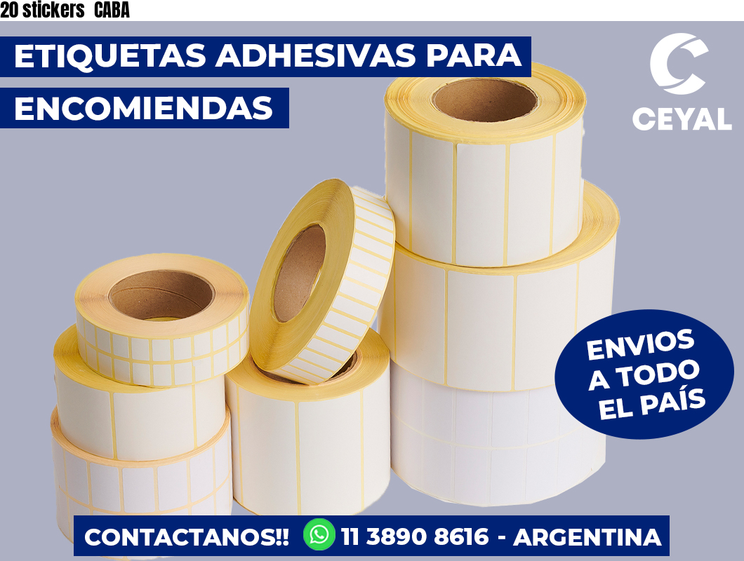 20 stickers  CABA