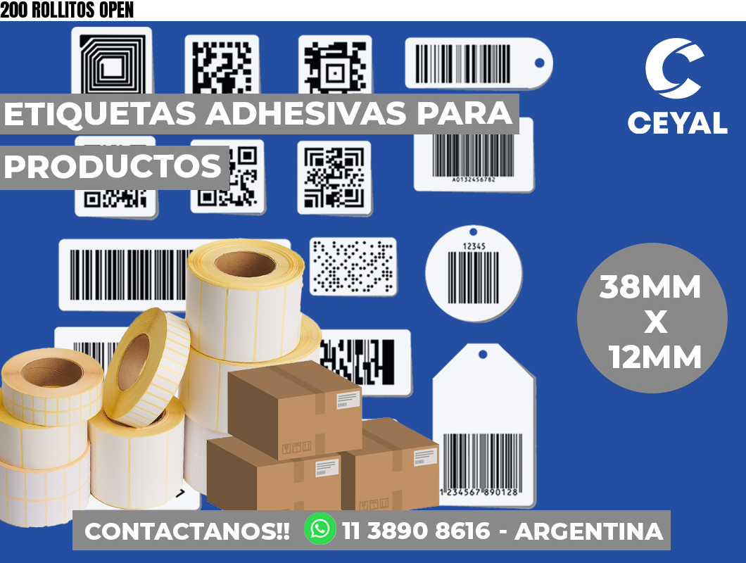 200 ROLLITOS OPEN