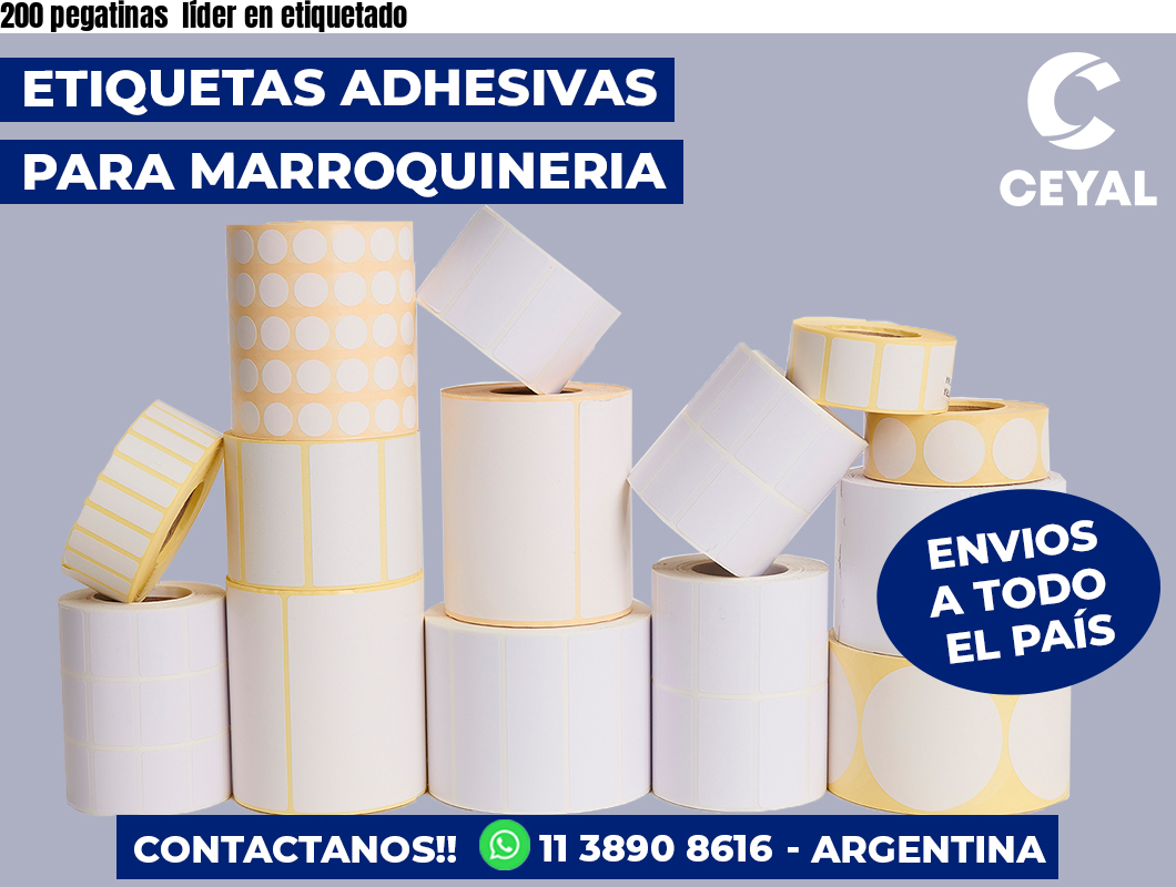 200 pegatinas  líder en etiquetado