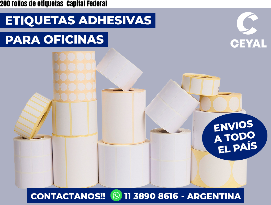 200 rollos de etiquetas  Capital Federal
