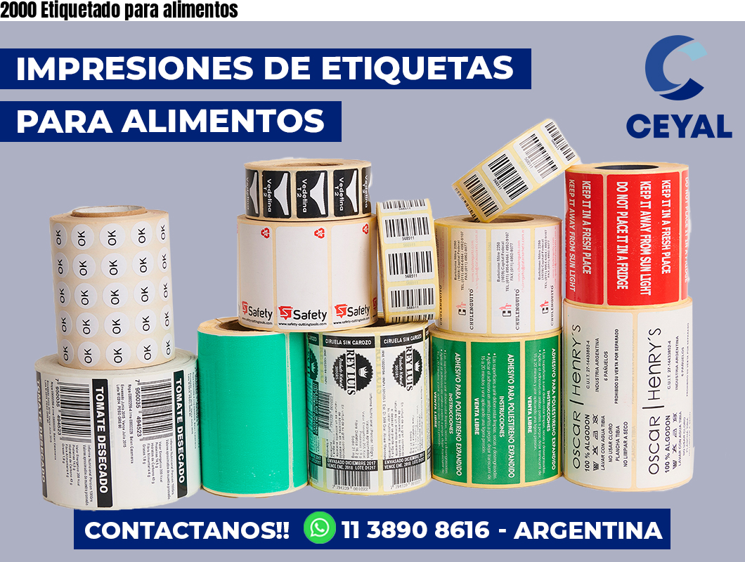 2000 Etiquetado para alimentos