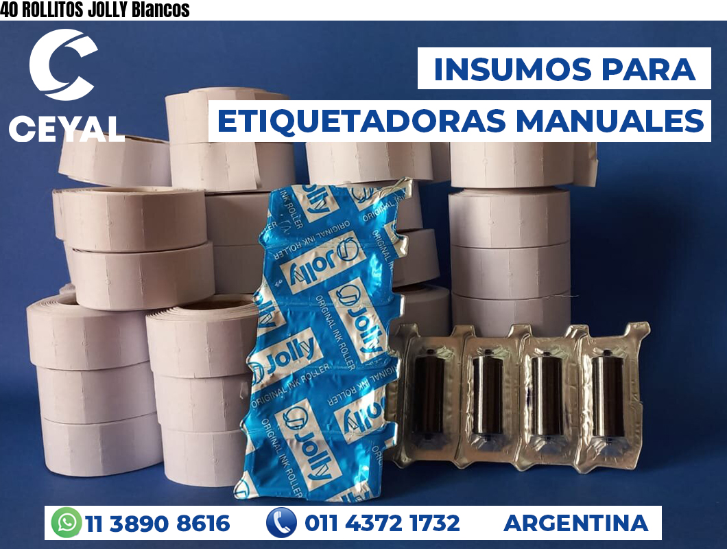 40 ROLLITOS JOLLY Blancos