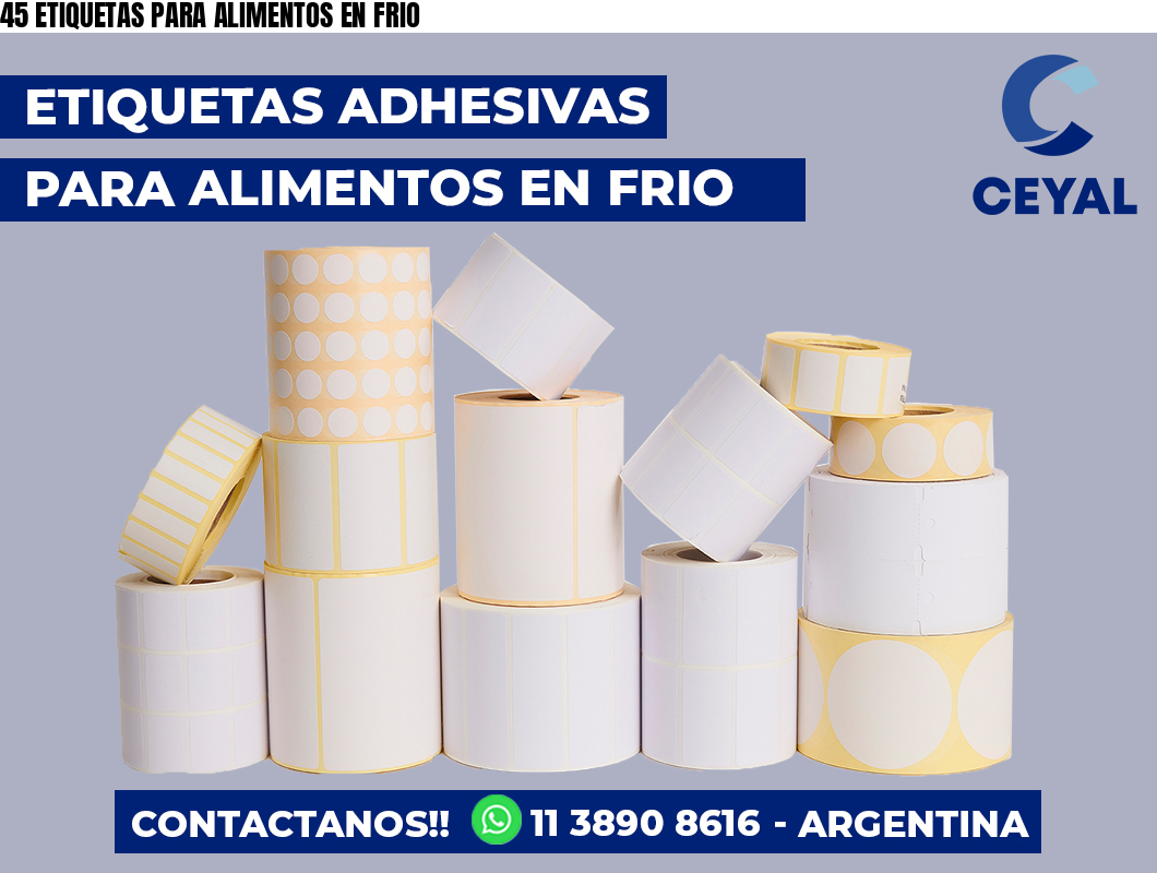 45 ETIQUETAS PARA ALIMENTOS EN FRIO