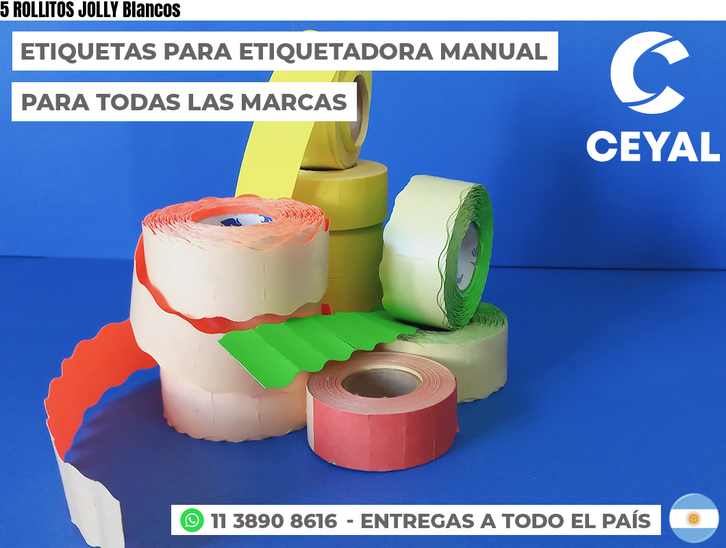 5 ROLLITOS JOLLY Blancos