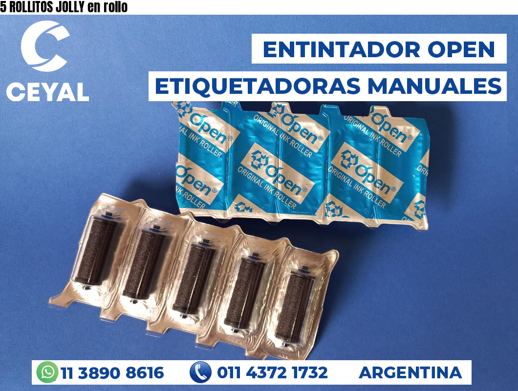 5 ROLLITOS JOLLY en rollo