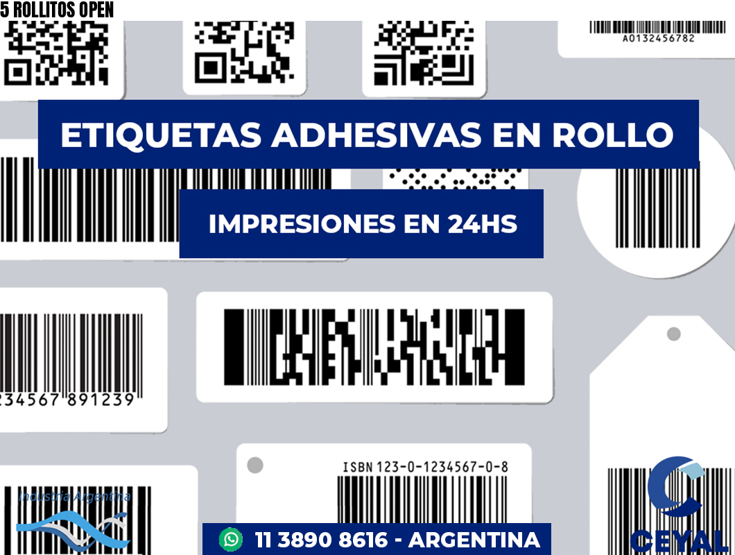 5 ROLLITOS OPEN