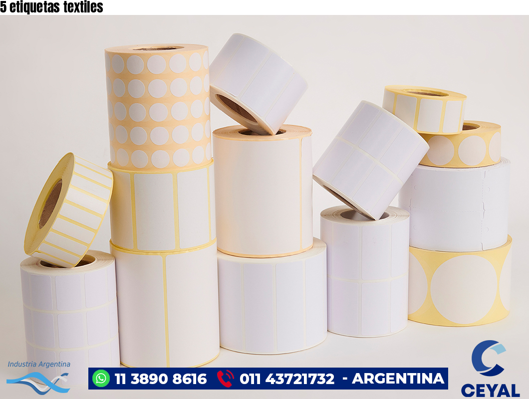 5 etiquetas textiles