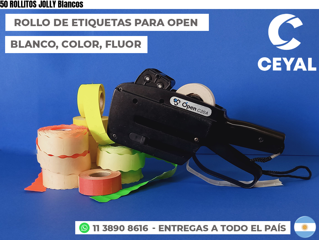 50 ROLLITOS JOLLY Blancos