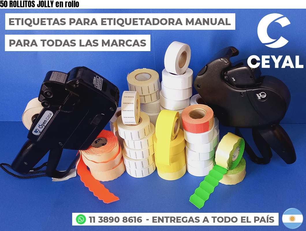 50 ROLLITOS JOLLY en rollo