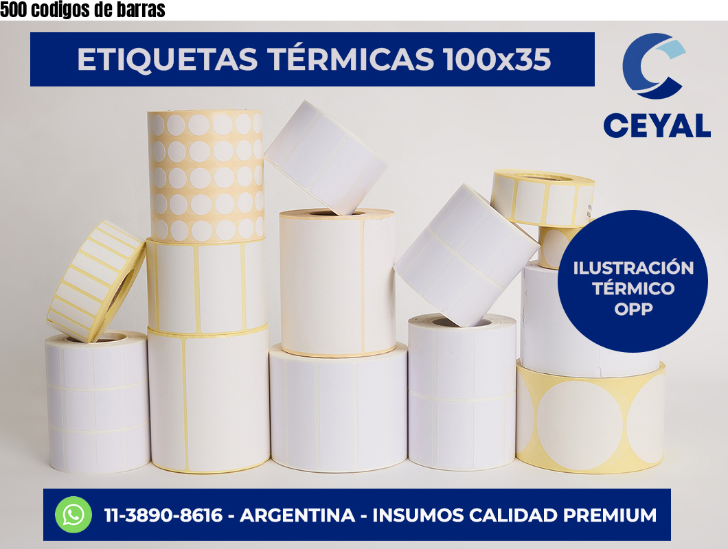 500 codigos de barras