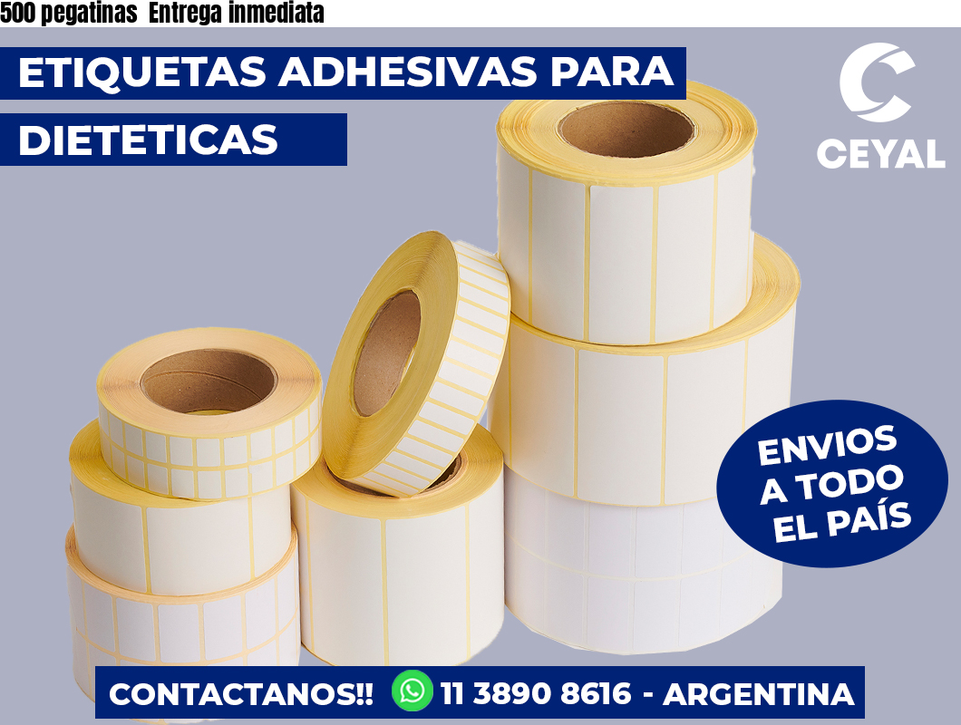 500 pegatinas  Entrega inmediata