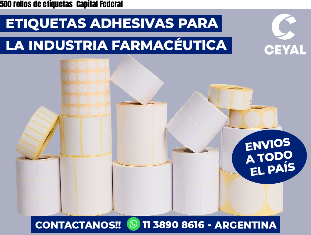 500 rollos de etiquetas  Capital Federal