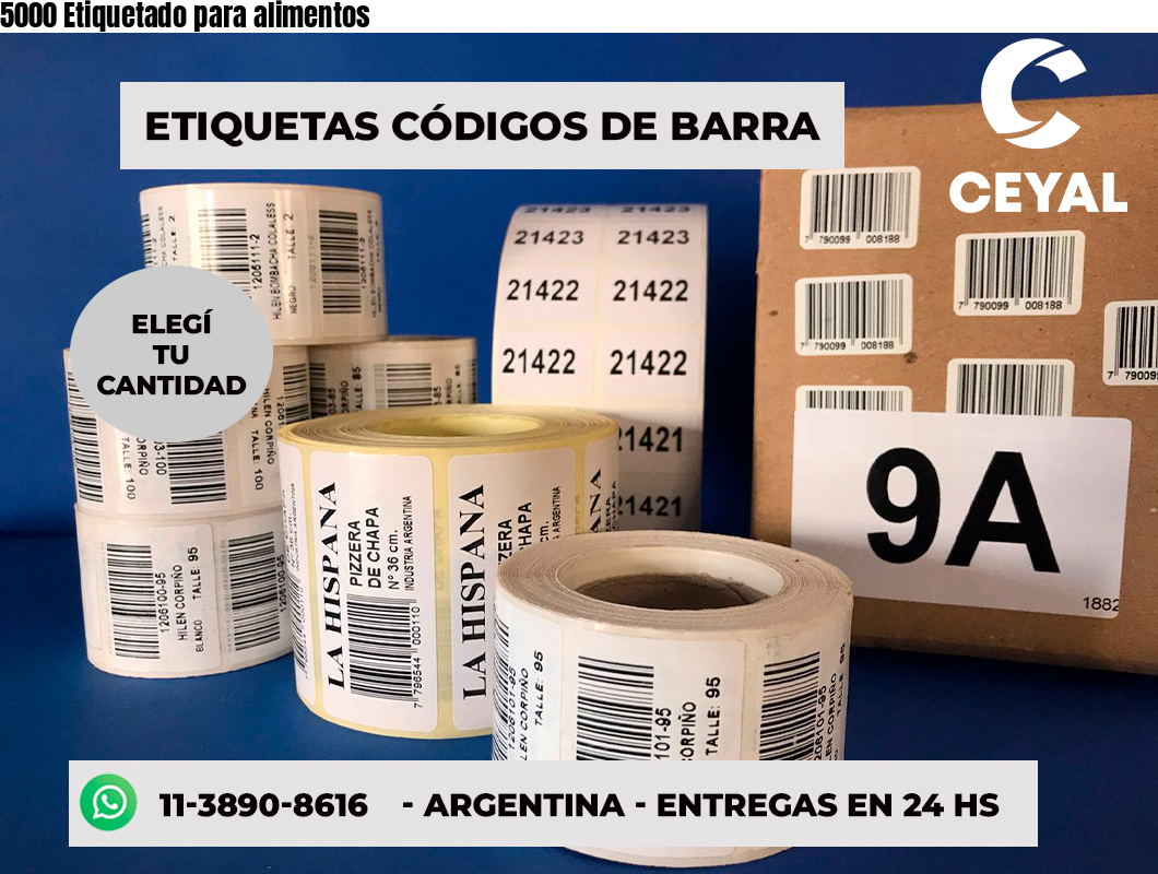 5000 Etiquetado para alimentos