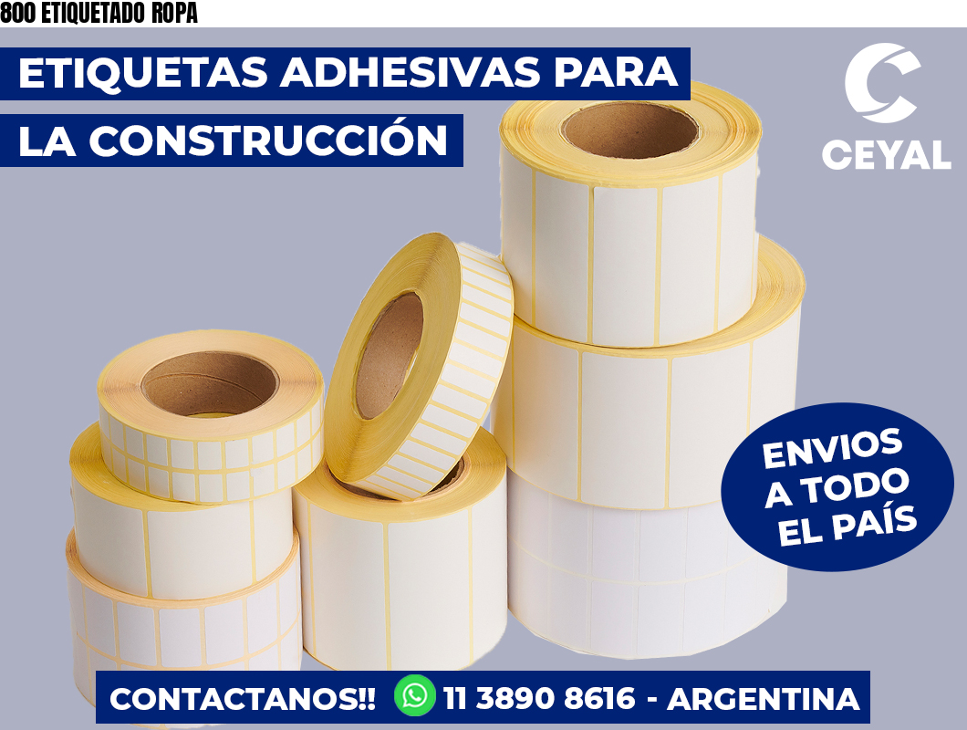 800 ETIQUETADO ROPA