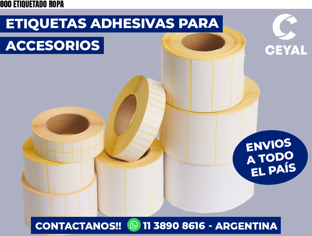 800 ETIQUETADO ROPA