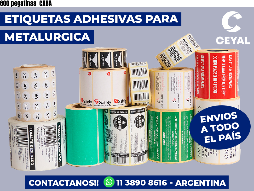 800 pegatinas CABA