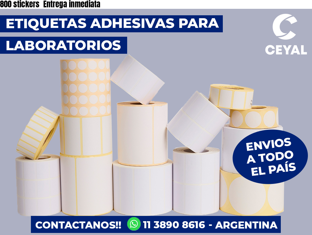 800 stickers  Entrega inmediata