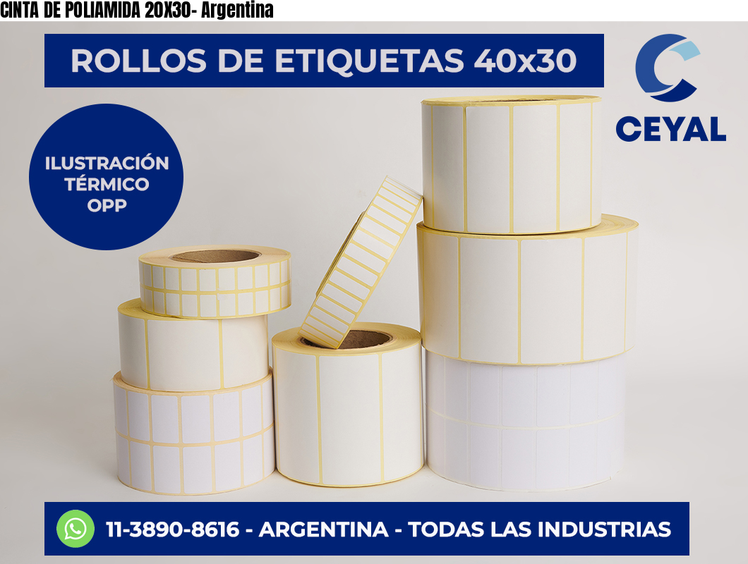 CINTA DE POLIAMIDA 20X30- Argentina