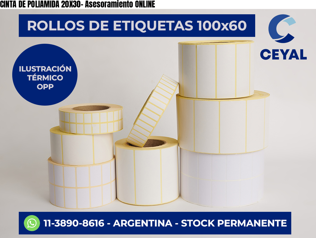CINTA DE POLIAMIDA 20X30- Asesoramiento ONLINE