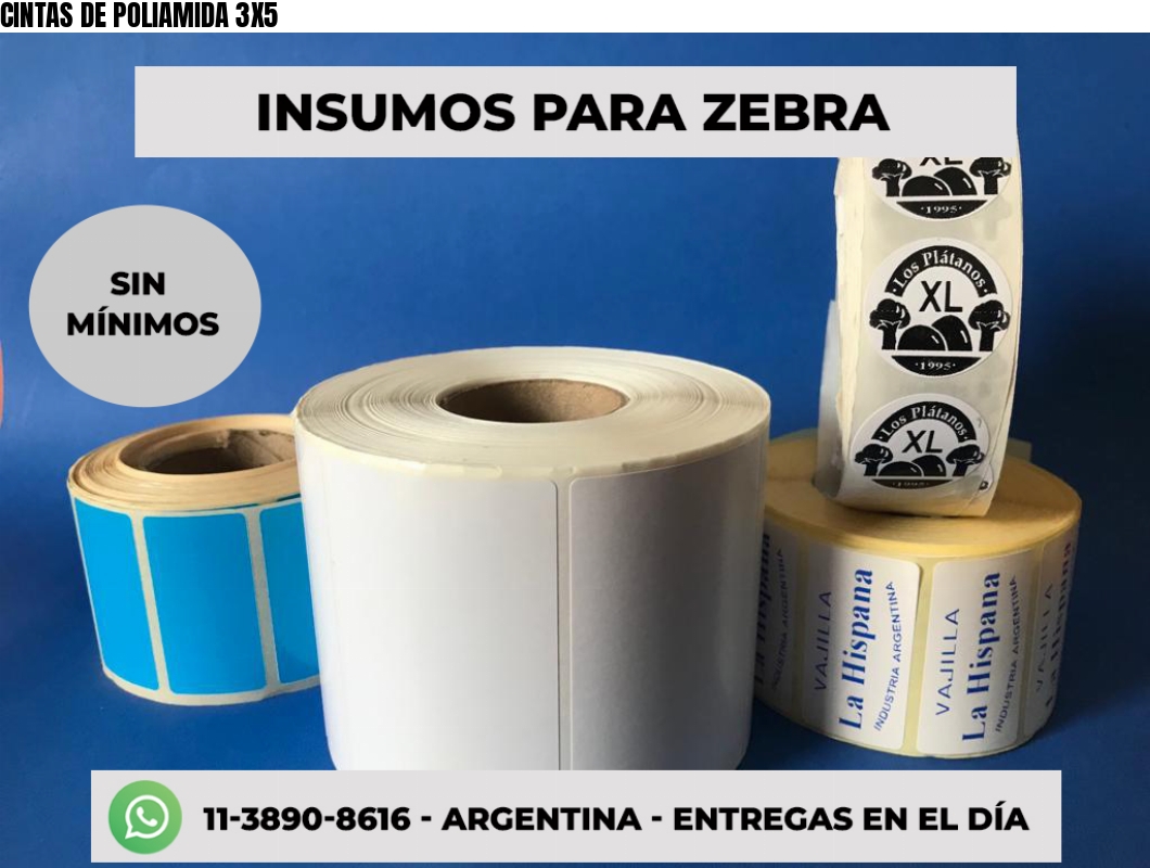 CINTAS DE POLIAMIDA 3X5