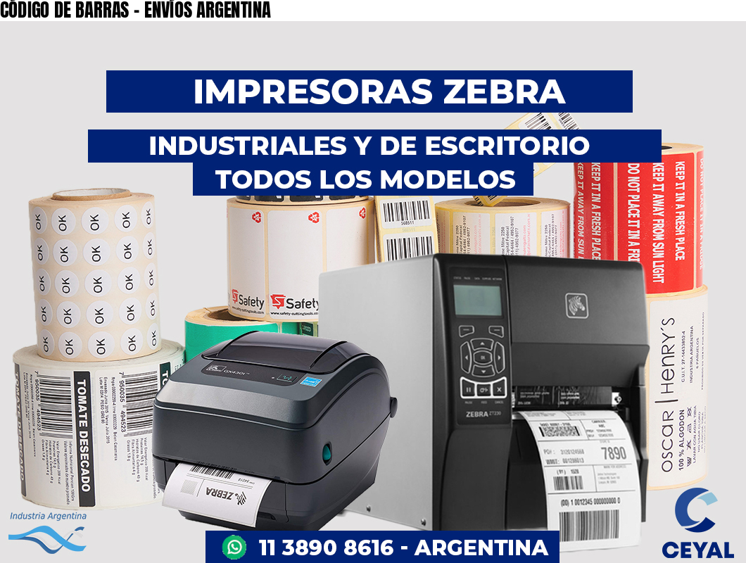 CÓDIGO DE BARRAS – ENVÍOS ARGENTINA