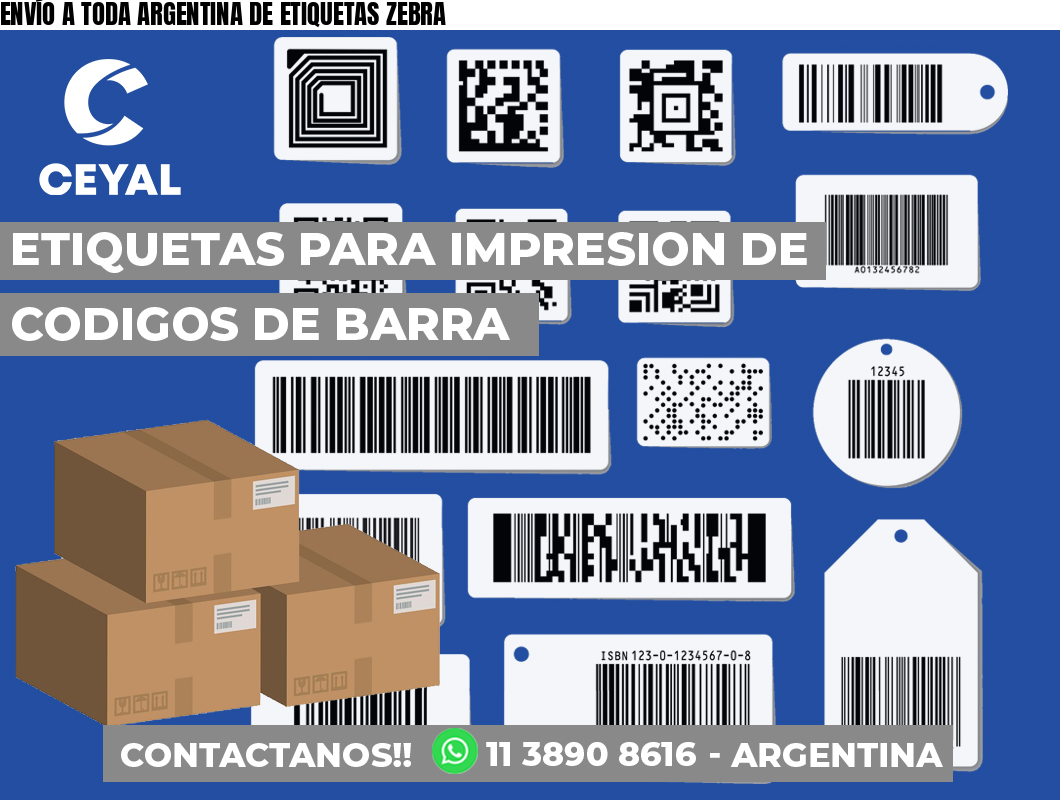 ENVÍO A TODA ARGENTINA DE ETIQUETAS ZEBRA