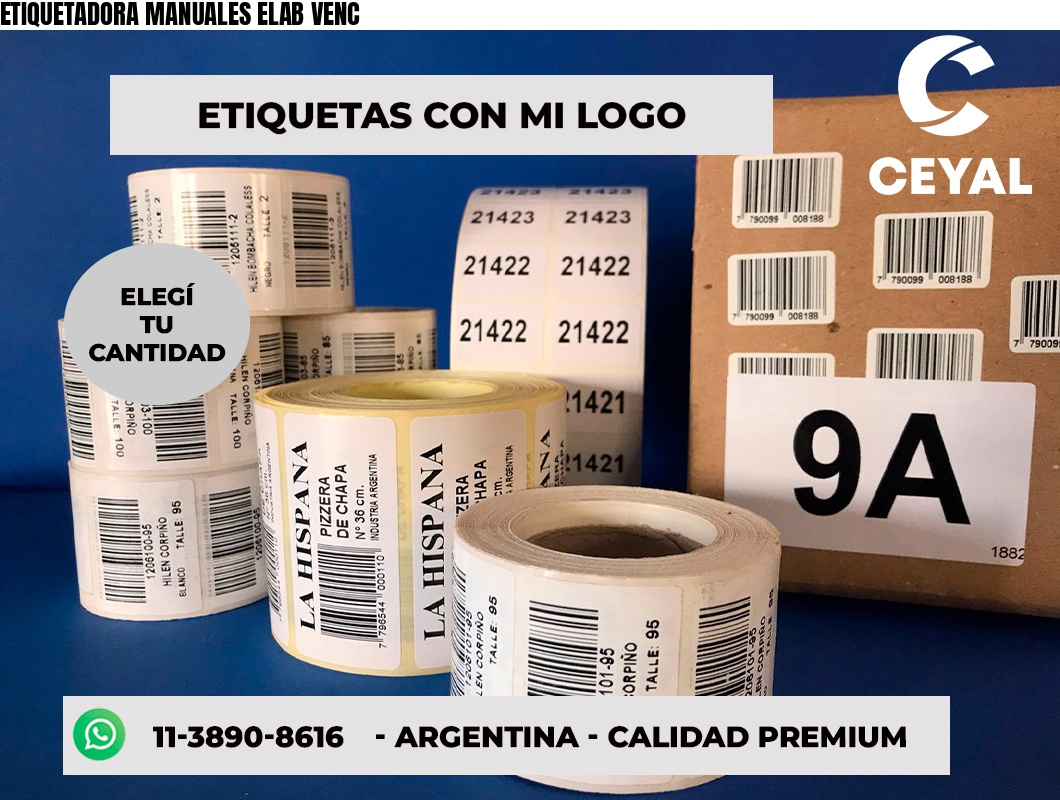 ETIQUETADORA MANUALES ELAB VENC