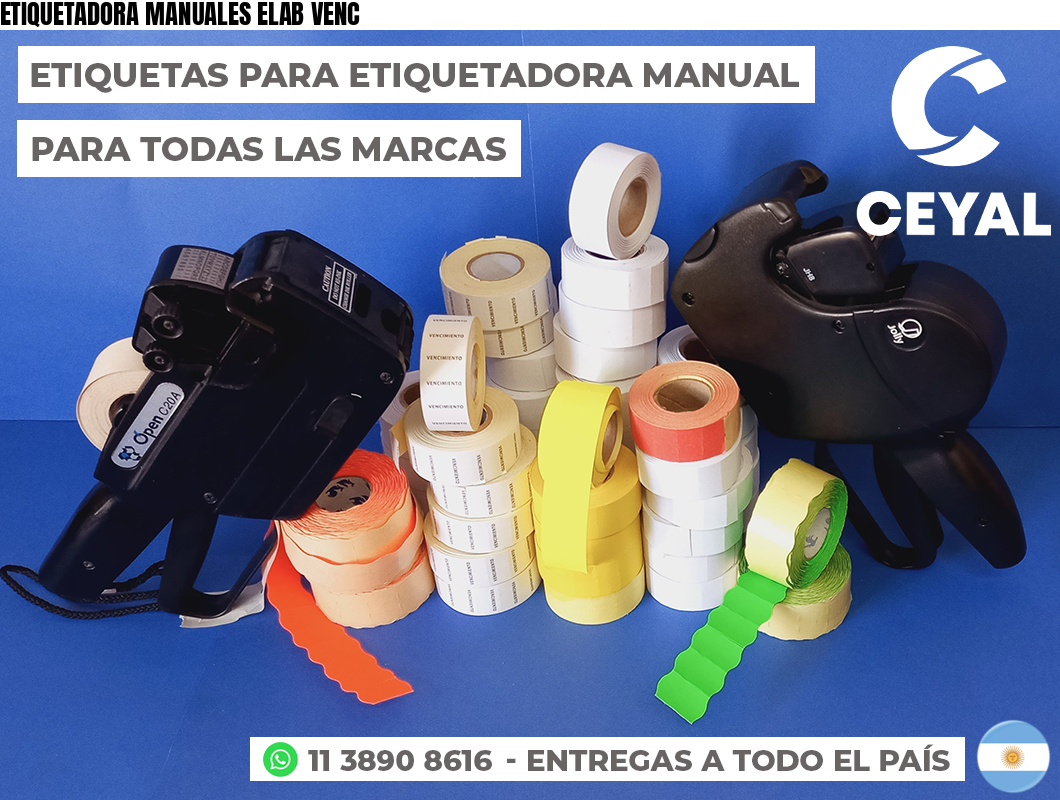 ETIQUETADORA MANUALES ELAB VENC