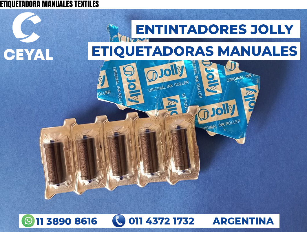 ETIQUETADORA MANUALES TEXTILES