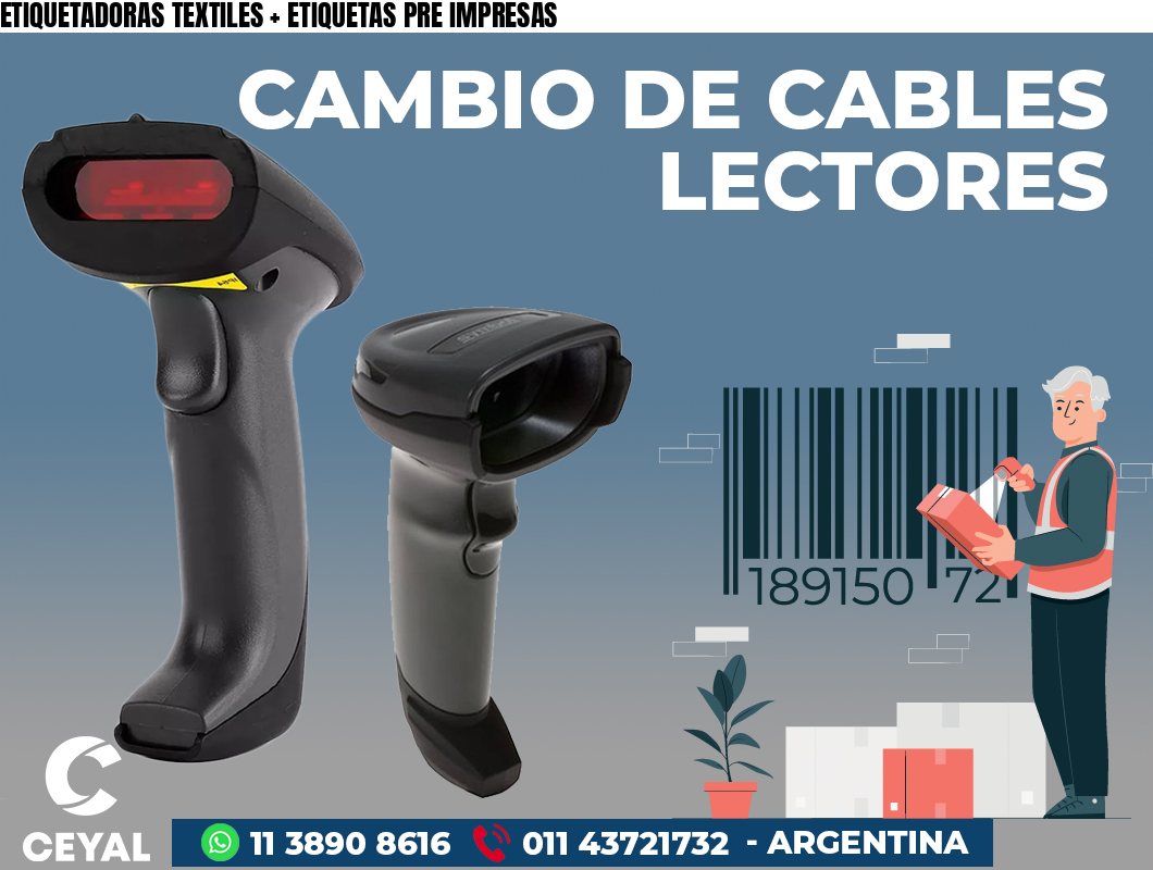 ETIQUETADORAS TEXTILES + ETIQUETAS PRE IMPRESAS