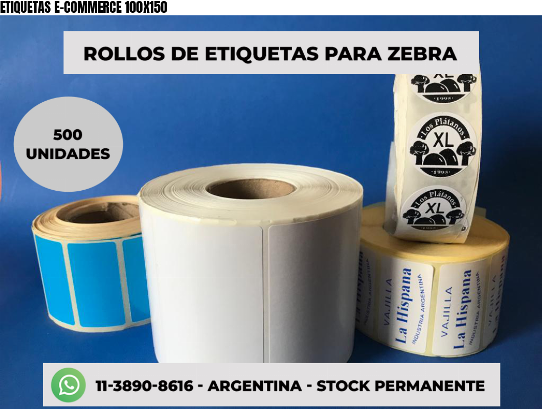 ETIQUETAS E-COMMERCE 100X150