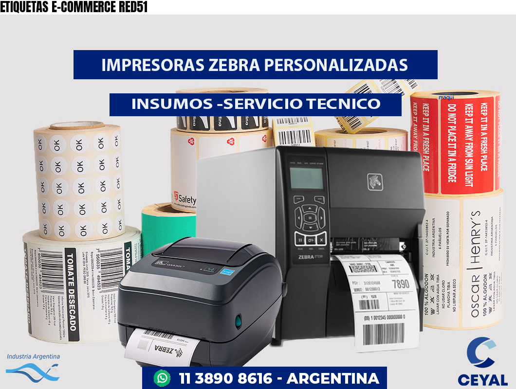 ETIQUETAS E-COMMERCE RED51
