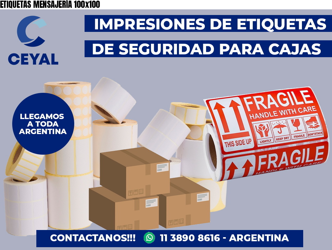 ETIQUETAS MENSAJERÍA 100×100