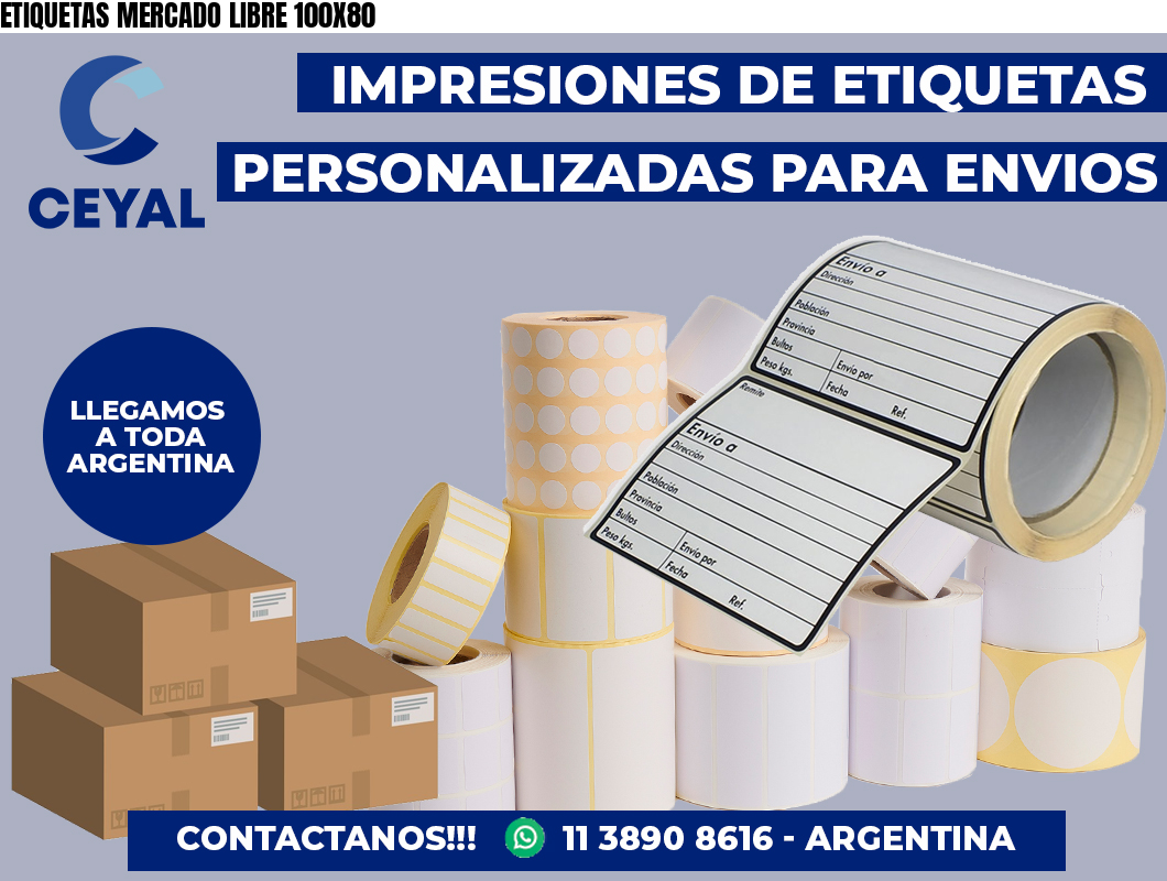 ETIQUETAS MERCADO LIBRE 100X80