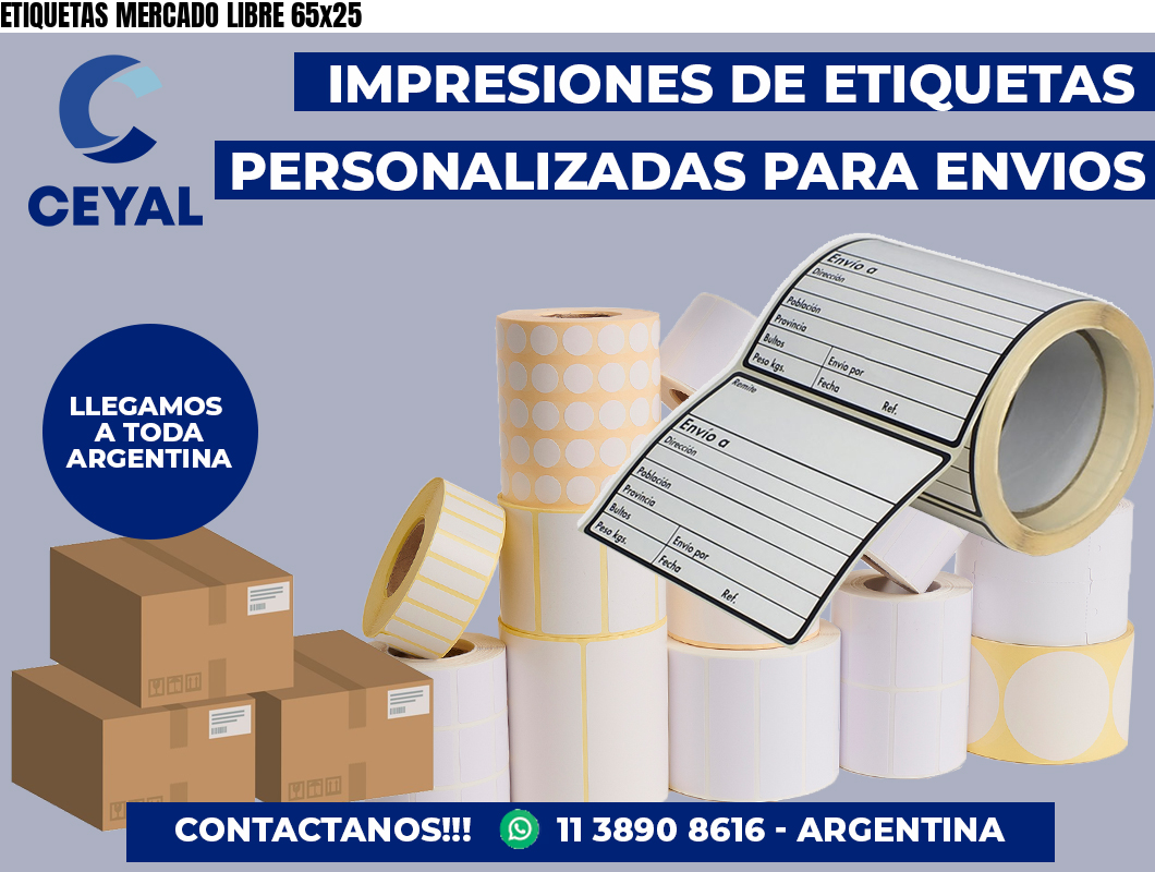 ETIQUETAS MERCADO LIBRE 65×25