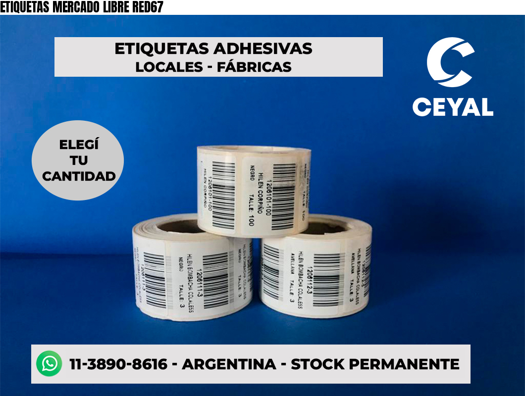 ETIQUETAS MERCADO LIBRE RED67