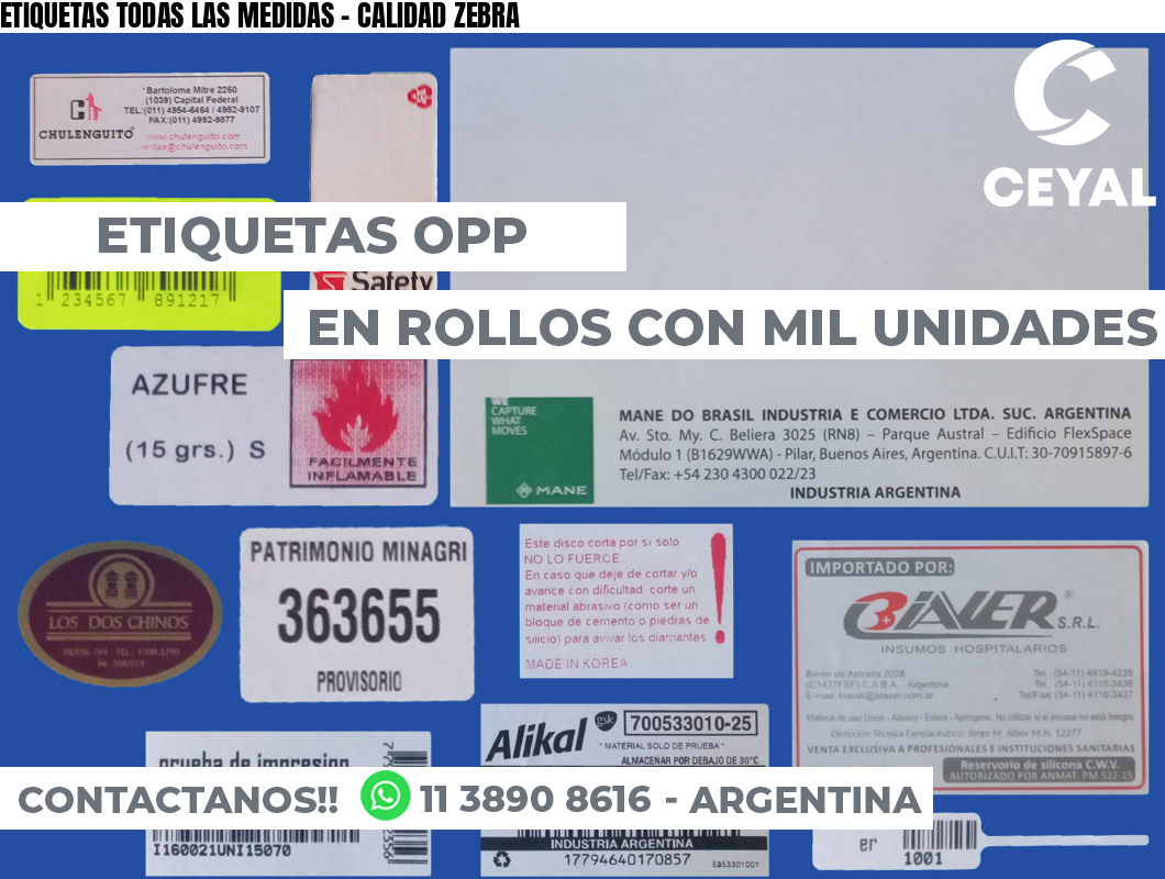 ETIQUETAS TODAS LAS MEDIDAS – CALIDAD ZEBRA