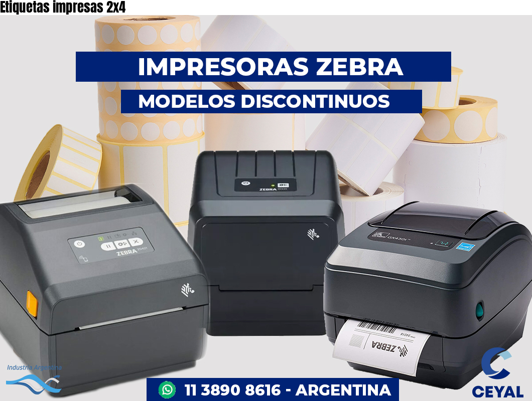 Etiquetas impresas 2x4