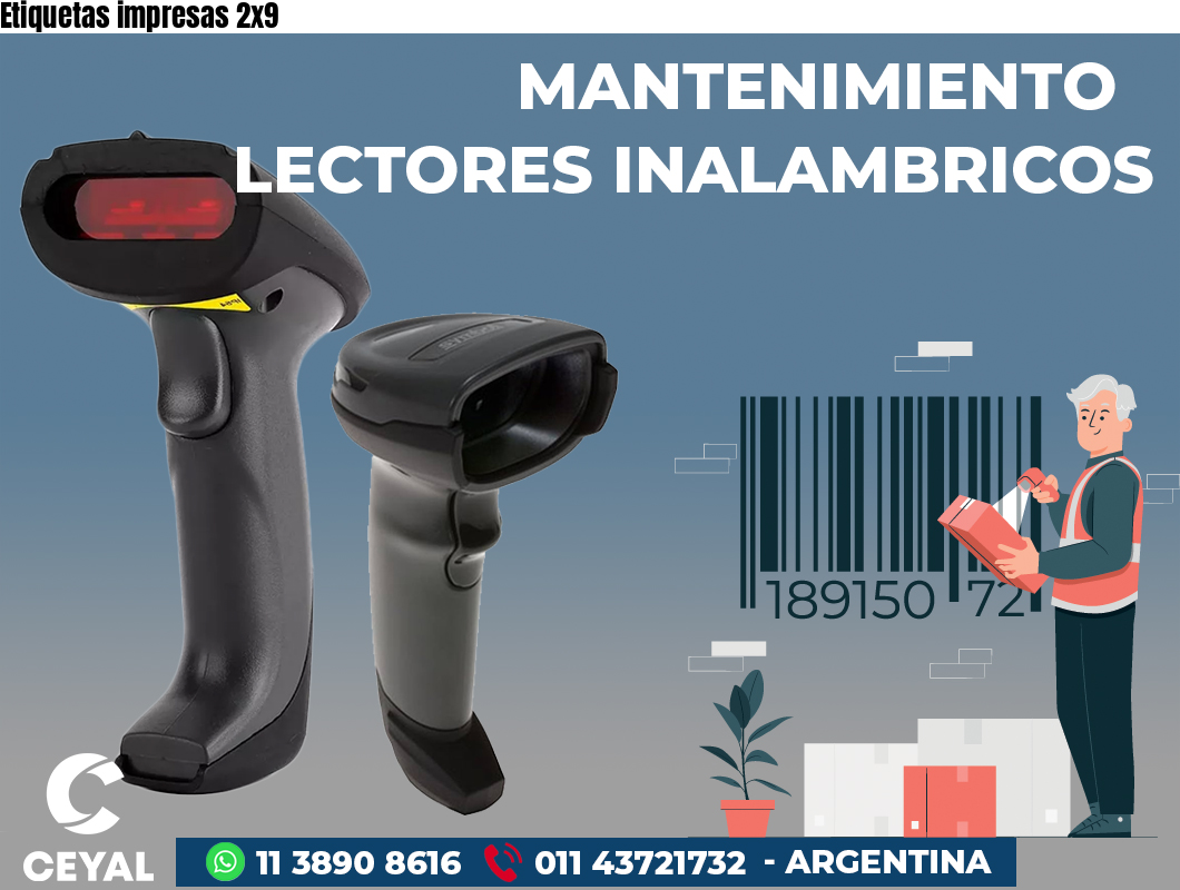 Etiquetas impresas 2x9