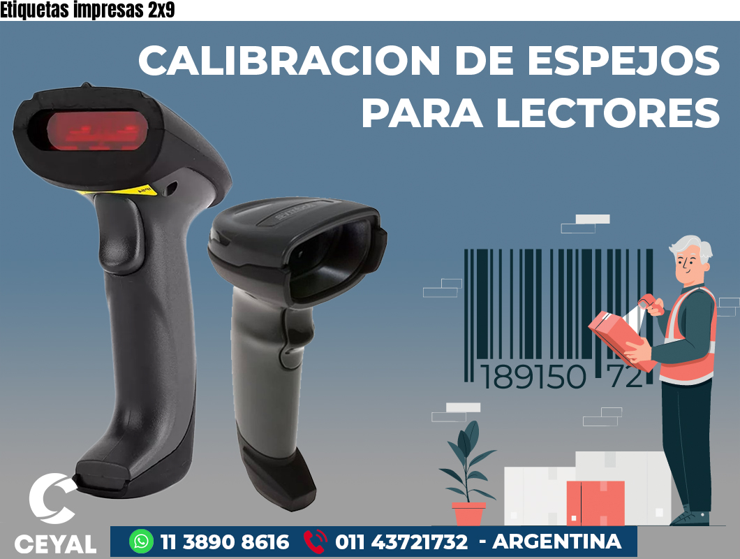 Etiquetas impresas 2x9
