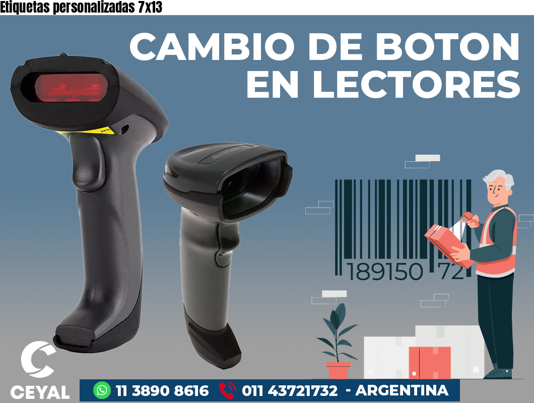 Etiquetas personalizadas 7x13