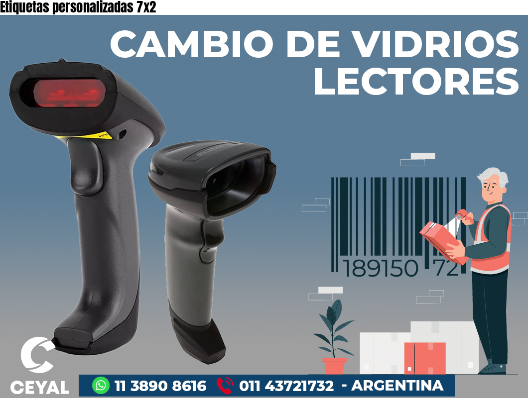 Etiquetas personalizadas 7x2