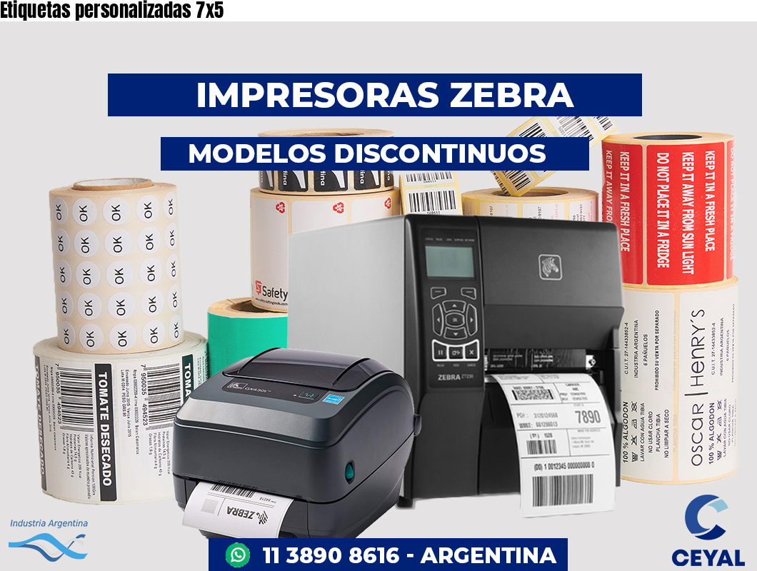 Etiquetas personalizadas 7x5