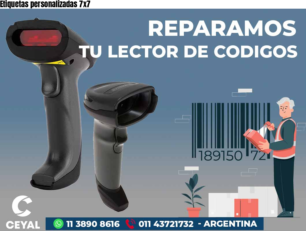 Etiquetas personalizadas 7x7
